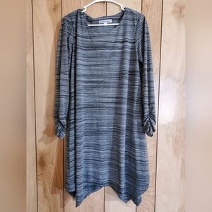 Striped Gray Women's Dress